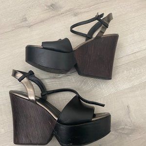 MAX MARA BLACK HIGH HEELS SIZE 36